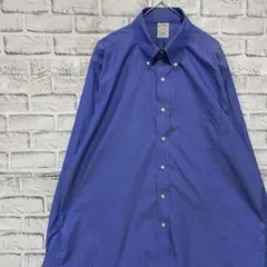 ブルックスブラザーズ長袖シャツ！ブルーL 0326