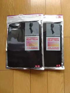 未開封☆UNIQLO ヒートテックレギンス 10分丈 ブラック XL 2枚セット