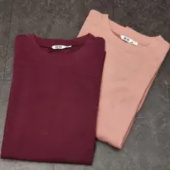 UNIQLO U エアリズムコットンオーバーサイズTシャツ 2枚セット Lサイズ