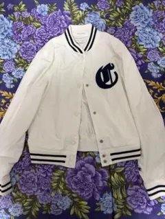 Champion ×イーハイフンワールドギャラリースタジャンレディースMホワイト