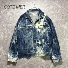 芸能人愛用コートメールデニムジャケットGジャンブリーチ加工オーバーサイズy2k