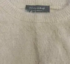 A DAY IN THE LIFE フェザーヤーン クルーネックニット