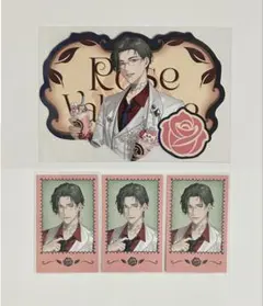 Rose Valentineチェキ風カード/香り付きカード 五木左京