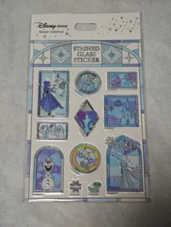 【正規品】ディズニーストア　ステンドグラス風ステッカー　アナと雪の女王②