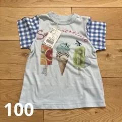 BITZ アイスクリーム柄 Tシャツ 100cmのサムネイル