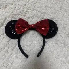 ミニー耳 スパンコール付きカチューシャ