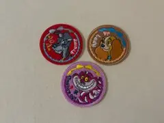 seria ディズニー　刺繍ステッカー　レディ・トランプ・チェシャ猫　3点セット
