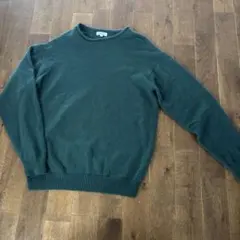 BEAUTY & YOUTH ダークグリーン ニット Lカシミア混