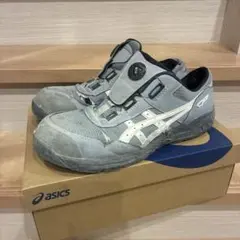 ASICS ダイヤル式安全靴 グレー - メルカリ