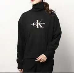 CALVIN KLEIN JEANS タートルネック スウェット XS ブラック