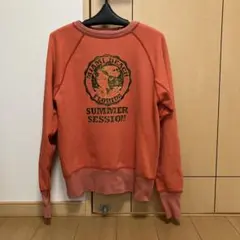 バーンズ　ラグランスリーブ スウェット　オレンジ　M