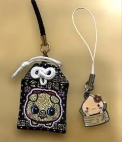 開運の御守りとチャームセット