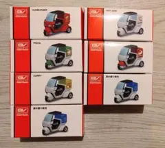 宅配三輪バイク プルバックカー 7個セット