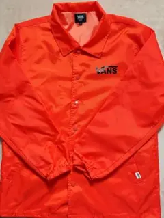 VANS コーチジャケット オレンジ L