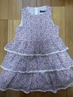 BeBe フラワープリント ワンピース 110
