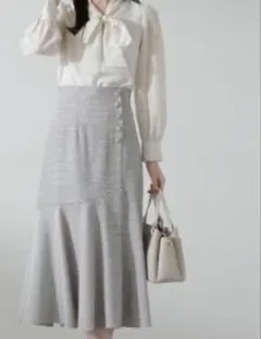 PROPORTION BODY DRESSING ラメツイードマーメイドスカート