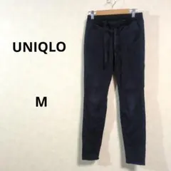 ユニクロ　ヒートテック　黒 スキニーパンツ ウエスト紐　M N229