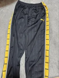 Puma ジャージパンツ Lサイズ 黒/黄色