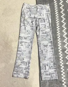 カステルパジャック　スヌーピー 総柄プリント パンツ　メンズ　春夏用