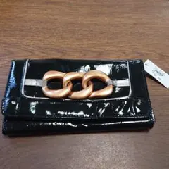 【激安‼️難あり】クレアーズ☆長財布☆黒☆大きな飾り☆オシャレ☆可愛い☆財布☆のサムネイル