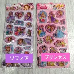 ディズニープリンセス 　シャカシャカシール　香り付き