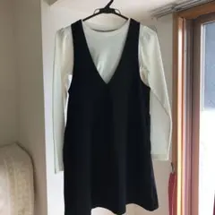 gu 秋冬用ジャンバースカート　150cm 3点セット