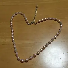 淡水パールとスワロスキーのネックレス