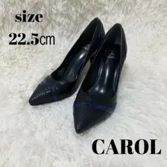 ♡美品♡ CAROL パンプス ポインテッドトゥ ブラック 22.5cmのサムネイル