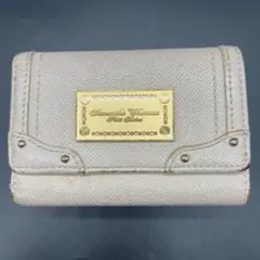 サマンサタバサ プチチョイス 二つ折り財布 ガマ口 ラインストーン ピンク　中古