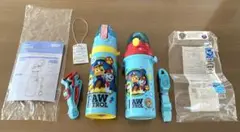 【ほぼ新品】 パウ・パトロール 水筒 ステンレスボトル プラスチック 2点セット