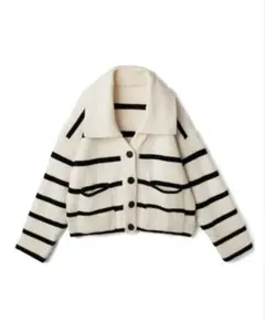 GRL ボーダーニットカーディガン