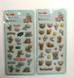 ぷくぷくシール トムアンドジェリー PUKUPUKUシール 2枚セット
