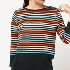 IENA 別注MADEMOISELLE バック Vネックプルオーバーフランス製のサムネイル