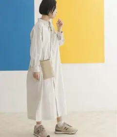 【新品】FORK&SPOON コードレーンシャツワンピース