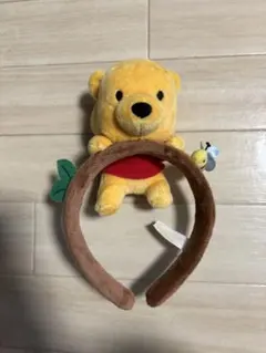 プーさん ぬいぐるみ付きカチューシャ