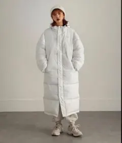 コラボZIP FIVE×FILA ロング ファイバーダウンコート ロング M