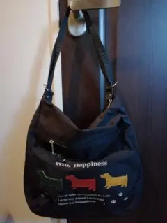 ダックスフンド 犬モチーフ ショルダーバッグ リュック 2way