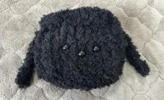 犬型フワフワポーチ 黒