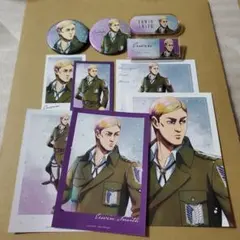 進撃の巨人 冬の歩み バッジ ネーム ポスカ カード 特典ブロマイド エルヴィン
