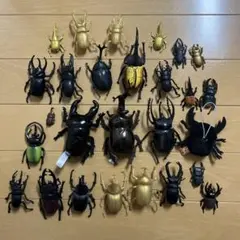 カブトムシ　クワガタ　など　昆虫模型 27体セット フィギュア