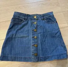 FOREVER21 デニムボタンフロントミニスカート