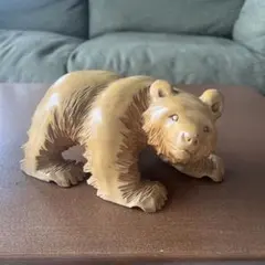 北海道　熊の木彫り