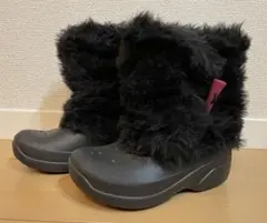 crocs クロックス キッズ ファーブーツ21cm パウダーガールズ