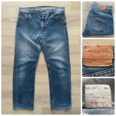 雰囲気抜群 00s USA製 Levi's 505 デニム ケアスタンプ W34