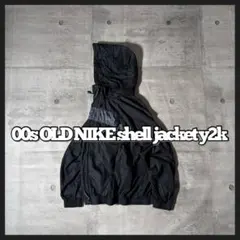 00s OLD NIKE shell jacket double zip y2k