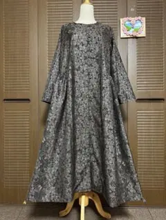 本場大島紬 ロングワンピース ・ 羽織 きゅうの特製 証紙