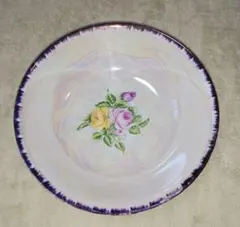 昭和レトロ 美濃焼 MINO CHINA 深皿 花柄 ヴィンテージ 23cm