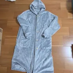 ニトリ　着る毛布　Nウォーム フード付き グレー　ミドル