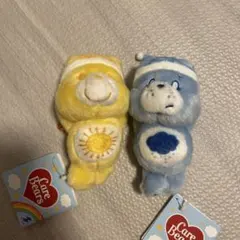 【即日発送】　ケアベア　すやすやマスコットキーホルダー　バラ売り可