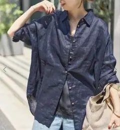 Spick and Span 80リネン100% カシュクールビッグシャツ 近年のサムネイル